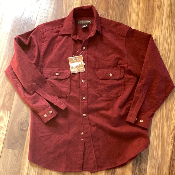 moose creek Shirts Moose Creek Mens Button Up Size M Burgundy